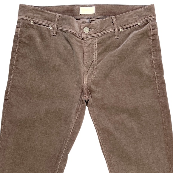 Mother The Curfew Velvet Low Rise Flare Pants Size 28 - Picture 4 of 13
